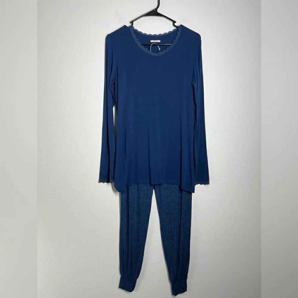 Esprit Blue Pajamas Size M long sleeve